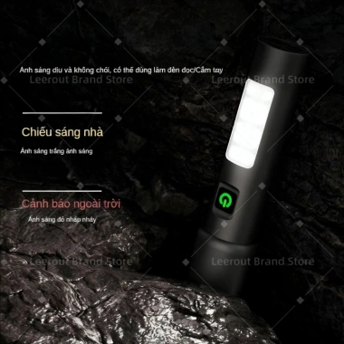 Đèn pin laser trắng LED đa năng nhập khẩu hợp kim nhôm sạc pin tiêu điểm kéo dài mini 129.999 VND 4