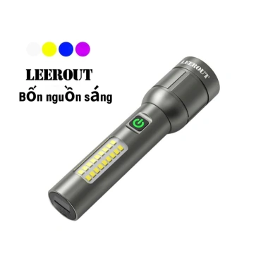 Đèn pin laser trắng LED đa năng nhập khẩu hợp kim nhôm sạc pin tiêu điểm kéo dài mini 129.999 VND 10