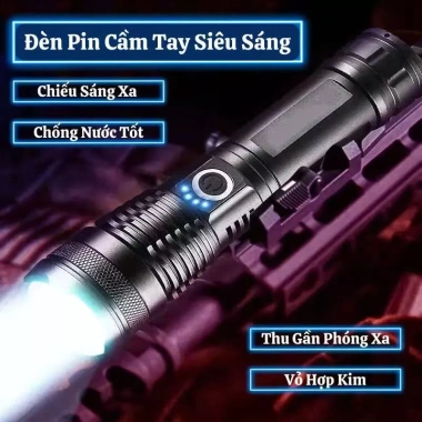 Đèn pin mini siêu sáng 5 chế độ, tầm xa, chống nước, sạc USB - Giá chỉ 184.000đ 6