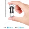 Đèn pin mini siêu sáng di động, móc khóa sạc lại, lý tưởng cho leo núi và du lịch ngoài trời - giá 29.800 4