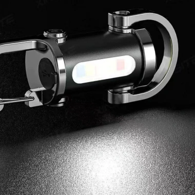 Đèn pin mini siêu sáng di động, móc khóa sạc lại, lý tưởng cho leo núi và du lịch ngoài trời - giá 29.800 6