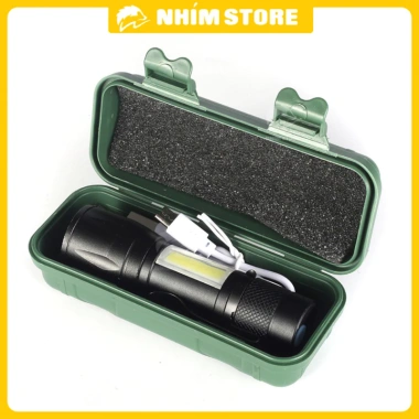 Đèn pin mini tích điện đa năng chiếu xa gần, LED bên ngang, giá chỉ 69.000₫ 8