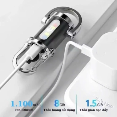 Đèn Pin Móc Khoá Thông Minh A10 - COB Siêu Sáng, 7 Chế Độ, Giá 43.000 VND 6