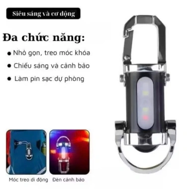 Đèn Pin Móc Khoá Thông Minh A10 - COB Siêu Sáng, 7 Chế Độ, Giá 43.000 VND 7