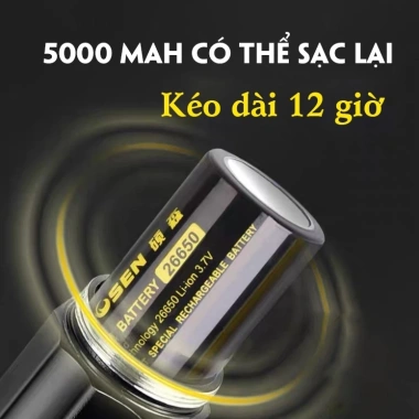 Đèn pin sạc xenon siêu sáng tầm xa đa năng - Dùng ngoài trời, tìm kiếm nhanh, 272k 4
