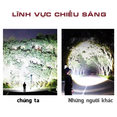 Đèn pin sạc xenon siêu sáng tầm xa đa năng - Dùng ngoài trời, tìm kiếm nhanh, 272k 6