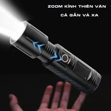 Đèn pin sạc xenon siêu sáng tầm xa đa năng - Dùng ngoài trời, tìm kiếm nhanh, 272k 8