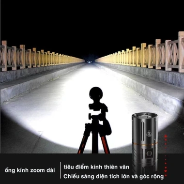 Đèn pin sạc xenon siêu sáng tầm xa đa năng - Dùng ngoài trời, tìm kiếm nhanh, 272k 9