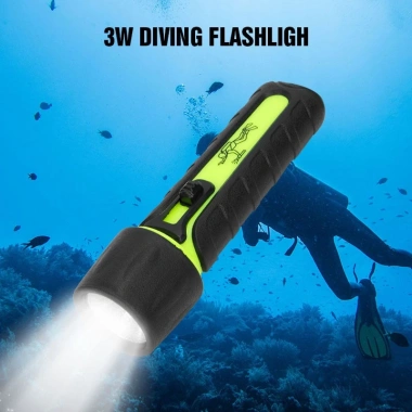 Đèn Pin Siêu Sáng IP68, Ánh Vàng/Trắng Dành Cho Lặn Biển - Giá 150.700₫