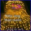 Đèn Rèm LED Trang Trí Hiệu Ứng Thác Đổ & Mưa Rơi, Nối Dài Đổi Màu Trắng Vàng Tím - 99.000