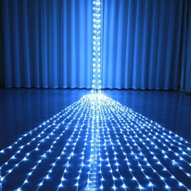 Đèn Rèm LED Trang Trí Hiệu Ứng Thác Đổ & Mưa Rơi, Nối Dài Đổi Màu Trắng Vàng Tím - 99.000
