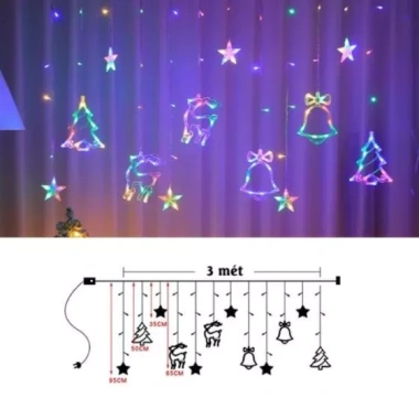 Đèn Rèm Noel đa màu, dây trang trí Giáng Sinh vàng - Giá ưu đãi 149.000₫ 4 Đèn Rèm Noel đa màu, dây trang trí Giáng Sinh vàng - Giá ưu đãi 149.000₫ 4