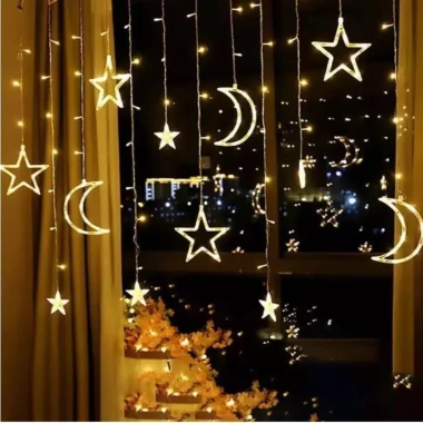 Đèn Rèm Noel đa màu, dây trang trí Giáng Sinh vàng - Giá ưu đãi 149.000₫