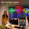 Đèn Rèm Thông Minh 400LED Bluetooth RGB Thay Đổi Âm Nhạc, Hiển Thị, Trang Trí Cửa Sổ Phòng Ngủ 6