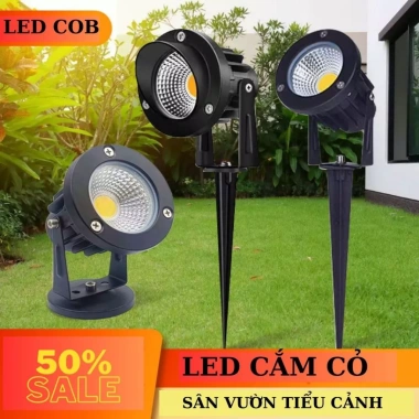 Đèn rọi LED COB IP65 vỏ nhôm chống nước, chiếu cây cảnh sân vườn tiểu cảnh – Giá chỉ 67.900₫