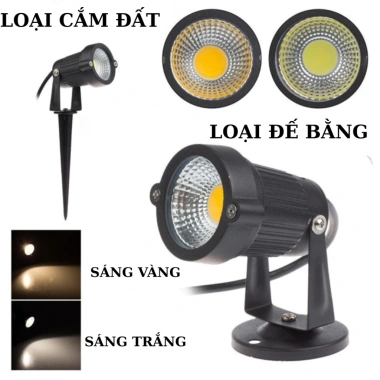 Đèn rọi LED COB IP65 vỏ nhôm chống nước, chiếu cây cảnh sân vườn tiểu cảnh – Giá chỉ 67.900₫