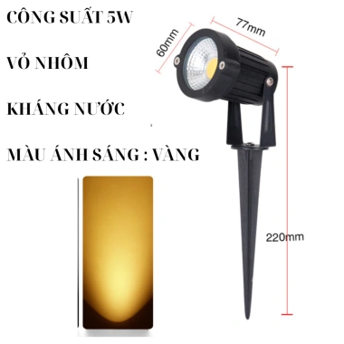 Đèn rọi LED COB IP65 vỏ nhôm chống nước, chiếu cây cảnh sân vườn tiểu cảnh – Giá chỉ 67.900₫