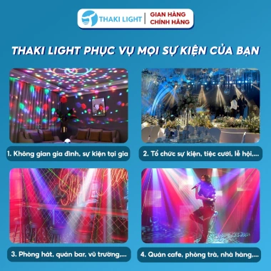 Đèn sân khấu Par LED 20 bóng RGBW, điều khiển từ xa, ánh sáng đa màu cho tiệc cưới, karaoke, sự kiện – 890.000₫ 7