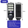 Đèn Sân Vườn Năng Lượng Mặt Trời 180W LED 7 Màu, Cảm Biến Chuyển Động Giá Ưu Đãi 800k