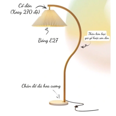 Đèn Sàn Xếp Ly Vintage CM14: Thiết Kế Đơn Giản Hiện Đại, Giảm Giá Đến 695k 8 Đèn Sàn Xếp Ly Vintage CM14: Thiết Kế Đơn Giản Hiện Đại, Giảm Giá Đến 695k 8