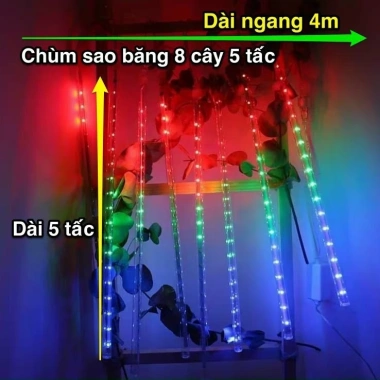 Đèn sao băng 8 thanh 5 tấc LED - Trang trí ngoài trời, lễ tết, sân vườn, quán cafe, giá ưu đãi 83k 4 Đèn sao băng 8 thanh 5 tấc LED - Trang trí ngoài trời, lễ tết, sân vườn, quán cafe, giá ưu đãi 83k 4