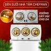 Đèn sưởi nhà tắm Chefman 825W ấm tức thì, không UV, không khô da, tiết kiệm điện, 269.000₫