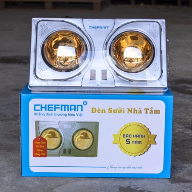 Đèn sưởi nhà tắm Chefman 825W ấm tức thì, không UV, không khô da, tiết kiệm điện, 269.000₫ 9