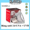 Đèn sưởi UVA UVB HI.GECKO 25-75W cho bò sát, chim, rùa, thú cưng, giá chỉ 25.000₫