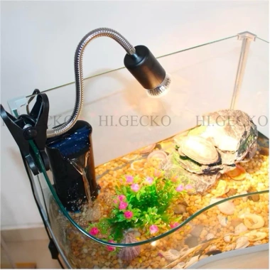 Đèn sưởi UVA UVB HI.GECKO 25-75W cho bò sát, chim, rùa, thú cưng, giá chỉ 25.000₫