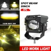 Đèn sương mù LED mini xe hơi xe máy – Đèn lái trắng vàng sáng mạnh, giá 100.000đ