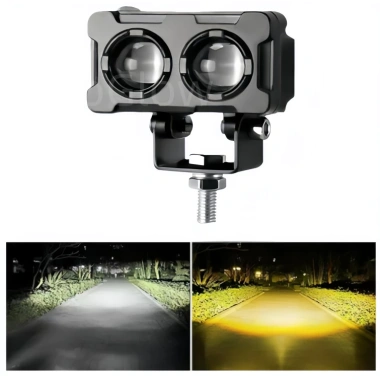 Đèn sương mù LED siêu sáng 2.026 12V/24V cho ô tô và xe máy - Mini hai chùm, giá chỉ 56.000₫
