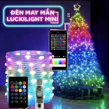 Đèn Tết Luckilight LED 16 triệu màu 10m nháy theo nhạc - Trang trí Noel, lễ tết, sinh nhật chỉ 115k