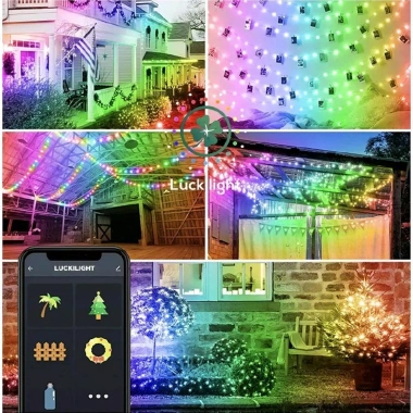 Đèn Tết Luckilight LED 16 triệu màu 10m nháy theo nhạc - Trang trí Noel, lễ tết, sinh nhật chỉ 115k