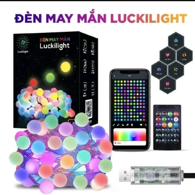 Đèn Tết Luckilight LED 16 triệu màu 10m nháy theo nhạc - Trang trí Noel, lễ tết, sinh nhật chỉ 115k 7 Đèn Tết Luckilight LED 16 triệu màu 10m nháy theo nhạc - Trang trí Noel, lễ tết, sinh nhật chỉ 115k 7