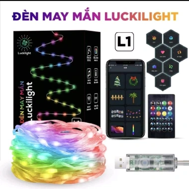 Đèn Tết Luckilight LED 16 triệu màu 10m nháy theo nhạc - Trang trí Noel, lễ tết, sinh nhật chỉ 115k 8 Đèn Tết Luckilight LED 16 triệu màu 10m nháy theo nhạc - Trang trí Noel, lễ tết, sinh nhật chỉ 115k 8