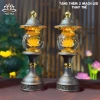 Đèn Thờ Hoa Sen Pha Lê Hình Cầu, Thân Hợp Kim Nâu, LED - Tuệ Nga, 1.050.000 VND