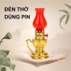 Đèn Thờ Pin Đỏ Vàng Nhỏ Gọn, Đèn Dầu Điện Tử cho Bàn Thờ - Giá 33.900₫