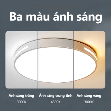 Đèn trần CDO 3 màu - Thiết kế hiện đại cho phòng khách và phòng ngủ, giá ưu đãi 158.999₫ 3