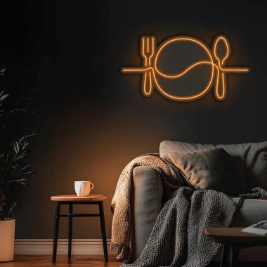 Đèn Trang Trí LED Neon Hình Thìa Đĩa Treo Tường - Nhiều Mẫu, Kèm Nguồn & Miếng Dán - Giá 70.000₫ (Giảm 15%)