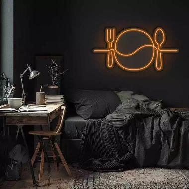 Đèn Trang Trí LED Neon Hình Thìa Đĩa Treo Tường - Nhiều Mẫu, Kèm Nguồn & Miếng Dán - Giá 70.000₫ (Giảm 15%)