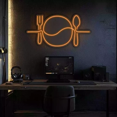 Đèn Trang Trí LED Neon Hình Thìa Đĩa Treo Tường - Nhiều Mẫu, Kèm Nguồn & Miếng Dán - Giá 70.000₫ (Giảm 15%)