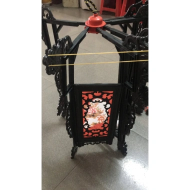 Đèn trang trí lục lăng giả gỗ nhựa 45F MINH AN, đèn lồng treo Tết, giảm còn 219.000đ
