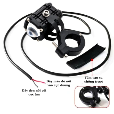 Đèn Trợ Sáng Bi Cầu Mini W2 4 chế độ mắt quỷ, 2 màu vàng trắng, demi đỏ, bảo hành 12 tháng, 60.900₫