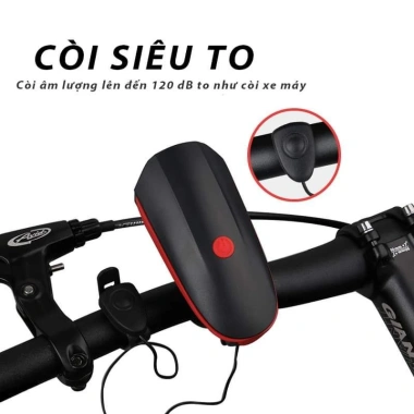 Đèn xe đạp USB có còi, đèn pha LED chống nước, 5 chế độ sáng, giá chỉ 20.900đ 6 Đèn xe đạp USB có còi, đèn pha LED chống nước, 5 chế độ sáng, giá chỉ 20.900đ 6