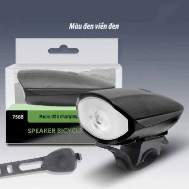 Đèn xe đạp USB có còi, đèn pha LED chống nước, 5 chế độ sáng, giá chỉ 20.900đ