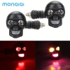Đèn xi-nhan đầu lâu 12V LED cho xe máy, cải tiến tăng khả năng hiển thị, 2 chiếc