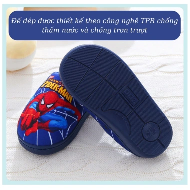 Dép bông Siêu Nhân cho bé trai 2-10 tuổi - Cao cấp, giảm giá 75.000đ 8
