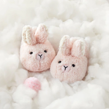 Dép bông thỏ CHEERFUL MARIO lông mịn giày gót phẳng da lộn thu đông trẻ em 3 Dép bông thỏ CHEERFUL MARIO lông mịn giày gót phẳng da lộn thu đông trẻ em 3