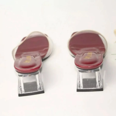 Dép Cao Gót Nữ Công Sở 5cm LUME Đỏ Mũi Hở Quai Trong Đế Chống Trượt Giá 170k 7 Dép Cao Gót Nữ Công Sở 5cm LUME Đỏ Mũi Hở Quai Trong Đế Chống Trượt Giá 170k 7