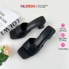 Dép Cao Gót Nữ Công Sở Đế Vuông 5 Phân - Guốc Sandal Hở Mũi Quai Ngang Êm Chân, 315k